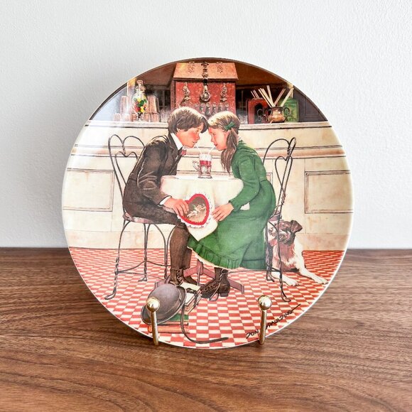 Vintage Knowles “Valentine’s Day” Collector Plate 1981 Don Spaulding - Picture 1 of 4